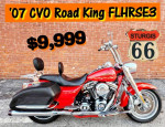 *** 2007 CVO Road King FLHRSE3 *** 110 Engine 1800cc