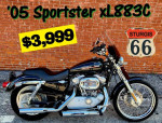 ** 2005 Harley Davidson Sportster 883 xl883C ** BLACK **