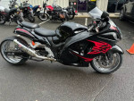 2011 Suzuki Hayabusa Black/Red, 240 rear tire and swingarm, lights
