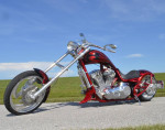 2006 BOURGET BIKE WORKS PYTHON 330 REAR TIRE CHOPPER, Only 3,642 Miles