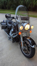 2015 road King, $13,900, one owner Melbourne original bike.