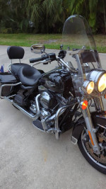 2015 road King, $13,900, one owner Melbourne original bike.