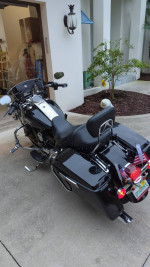 2015 road King, $13,900, one owner Melbourne original bike.