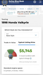 1998 Honda Valkyrie Tour GL1500CT