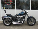 2008 Harley FXDF Dyna Fat Bob (Black with Blue Flames) Six Speed