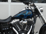 2008 Harley FXDF Dyna Fat Bob (Black with Blue Flames) Six Speed