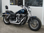 2008 Harley FXDF Dyna Fat Bob (Black with Blue Flames) Six Speed