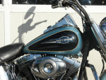2007 Harley Davidson FLH Heritage (Light Blue w/ Black) Bike Runs Good