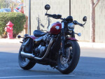Used 2022 Triumph Bonneville Bobber Gold Line Carnival Red/Sapphire