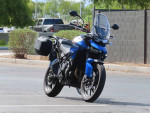 Used 2022 Triumph Tiger 850 Sport Graphite Caspian Blue in Blue @