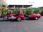 2003 HONDA GOLDWING GL1800 W/DFT TRIKE KIT AND MATCHING TRAILER, EXLNT