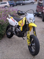 2005 drz400sm full build - OG Yellow + DIRT WHEELS