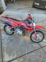 2004 Honda CRF 70 dirt bike green stickered