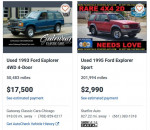 1994 Ford Explorer XLT RWD 119,000 mi