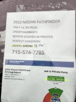 2022 Nissan Pathfinder SV FWD 121,000 mi