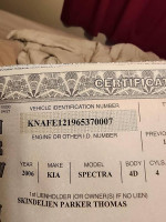 2006 Kia Spectra 57,000 mi