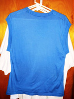 Vintage 80's Plain Blue Tank Top With Pocket XL T Shirt