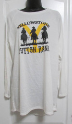 YELLOWSTONE White Long Sleeve Top/Pullover- M
