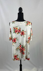 White Floral Top
