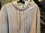 * LOFT Hooded thermal waffle knit top * Size Large