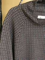 * LOFT Lou & Grey houndstooth mock neck knit top *