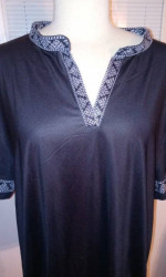Women's Black Casual Sports Top