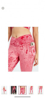 NWT FABLETICS VELOUR WORKOUT SET LEGGINGS LARGE & TOP MEDIUM