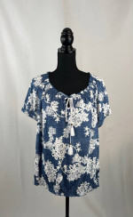 Blue & White Top