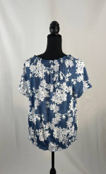 Blue & White Top
