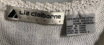 Vintage Liz Claiborne Large Cotton Crochet & Pearls Top
