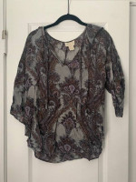 Women's 100% Silk Top, Size S