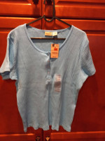 New Women's XL Blue Top