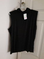Women's Black JILLIAN NICOLE Brand Sleeveless Top (2XL) (New With Tag)