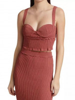 Altuzarra Piper Knit Bustier Crop Top - Ladies Large - NWT