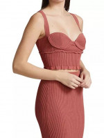 Altuzarra Piper Knit Bustier Crop Top - Ladies Large - NWT