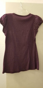 Purple Poka Dot Top