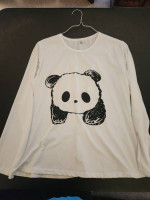 Girls' Panda Bear Pajama Top