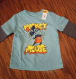 New Mickey Mouse Jumping Beans Brand Top - Size 12 mo.