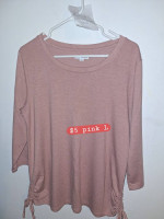 PINK NICE LADIES TOP PINK. PERFECT VALENTINES DESIGNER TOP