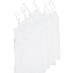 Active Products Tank Top Women's Small White Basic Scoop Neck Pullover - 4 Pack