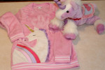 Girls Unicorn Top & Stuffed Toy