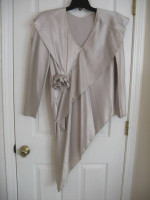 Ladies Beautiful Silver/Champagne 2 Piece Skirt and Top