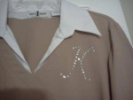 Pretty Top with Initial K     Size XL
