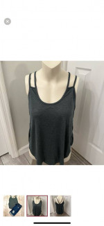 Hunter green spaghetti strap top