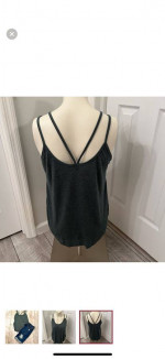 Hunter green spaghetti strap top