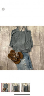 Solid embroidery tank top