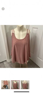 Solid embroidery tank top