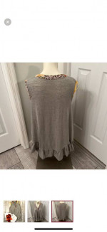 Easel boho oversized sleeveless top