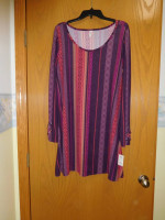 Ladies Striped Dress (Long Tunic Top)-NWT