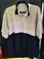 Vintage Mahudi Top Womens 26W Knit Wear SuperPlus - Black, Cream White